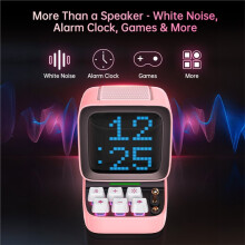 Ditoo-Pro Retro Pixel Art Portable Speaker Alarm Clock DIY LED Display Board, Cute Gift Home Decoration