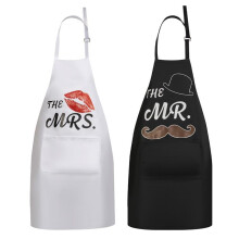 Cafuneplus 2-Pack Kitchen Oven Mitts, Couple Style Black/White, Heat-Resistant Silicone Pot Holders