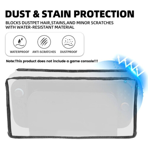 Dust Cover for   2 Game Console Dock Protective Case Sleeve Anti Scratch Dustproof Black