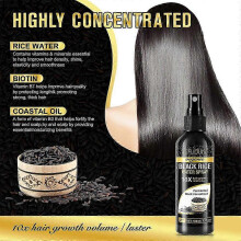 Black Rice Water Hair Spray,Organic Hair Growth Spray for Women Men