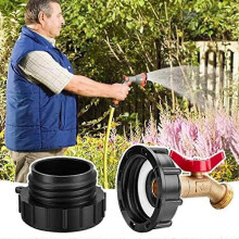 Tote bag adapter, 244inch fine thread adapter, suitable for 275-330gallon, 1/2inch external thread NptEntrance