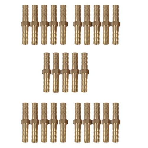 25 St 6 mm Innerdiameter Luftgas Rak Slang RöR Hullingkopplingskoppling 1