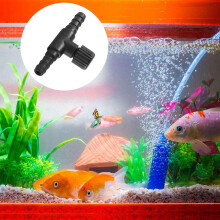 VáLvula Do Tanque de Peixes de 30 PeçAs 2 Portas VáLvula de Controle da Bomba de Ar de PláStico VáLvula de Controle em Forma de T para AquáRio