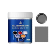 (500g, Gray) Metal Rust Converter Water Based Rust Proof Paint Metallic Paint Rust Prevention Color Steel Tile Renovation Rust Stabilizer