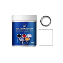 (500g, White) Metal Rust Converter Water Based Rust Proof Paint Metallic Paint Rust Prevention Color Steel Tile Renovation Rust Stabilizer