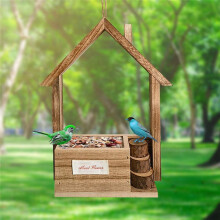 Bird House Feeders for Outdoors Feeding Tool Hangings Bird Feeder Dispenser Holder Food Container B
