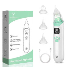 Rechargeable snot sucker for infants with LED Adjustable Suction for All Ages Baby Care Supplies