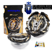 (B-153 schwarz elektrisch)Solong4u Super King Serie LR Funkenwerfer Kreisel Spielzeug für Kinder