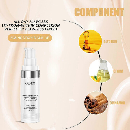 1-5Pcs Auto-Skin Tone Adjusting Foundation  Hydrating Makeup Base Cosmetics Tool 2