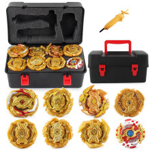 (Gold SET F) Kreisel Burst Arena Spielzeugset Gold Beyblade Burst mit Launcher und Aufbewahrungsbox