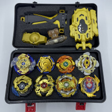 (B-SET) Kreisel Burst Arena Spielzeugset Gold Beyblade Burst mit Launcher und Aufbewahrungsbox Bayblade