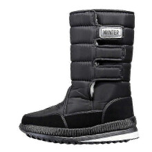 (39, style 4) Men's Snow Boots Winter Waterproof Anti-slip Flat Cotton Boots For Hiking, Skiing 2025 New