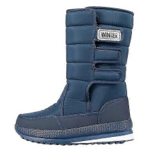 (39, style 2) Men's Snow Boots Winter Waterproof Anti-slip Flat Cotton Boots For Hiking, Skiing 2025 New