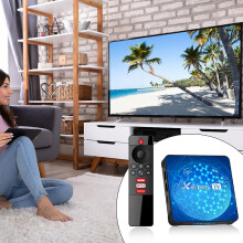 (US plug, 4g32g) Digital Display Smart Television Box Household High-Gain Medias Player for Home Bedroom