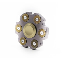 (Revolver-Spinner) Metallgetriebe-Revolver-Hand-Finger-Spinner-Kreisel Neuheit Gyro Toys