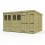12 x 9 Pent Shed Tanalised (Double Door, With Windows) 2