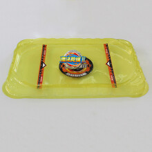 (Fluoreszierendes Gelb) Big Bey Stadium Attack Battle Top Plate Combat Arena Black Blue Stadium J1 Bey
