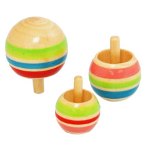 (3 Stück) 3-teiliger Kreisel aus Holz, magisches Spielzeug, Kinderspielzeug, Jungen-Geschenk
