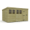 12 x 9 Pent Shed Tanalised (Single Door, With Windows) 2