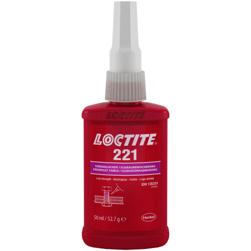 Loctite LOCTITE 135331 221 Threadlocker-Low Strength Low Viscosity Small Threads 50ml
