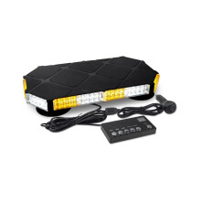 Yellow and White Car Warning Light 56 LED Emergency Strobe Lights Magnetic Flash Light for Trucks Ambulances Snow Plows