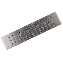 Professional Wire Drawplate 52 Holes, Tungsten Carbide Jewelry Making Tool for Gold, Silver, Platinum (0.26-2.8mm)