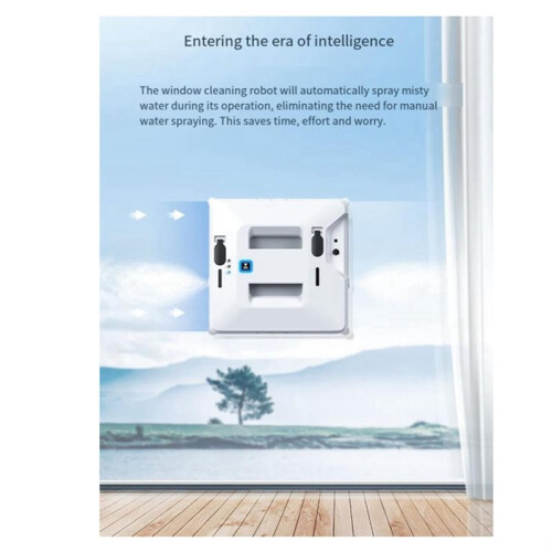 Window Cleaning Robot Automatic Glass Cleaner , Dual Sprinklers,  Detection and Remote EU Plug 1