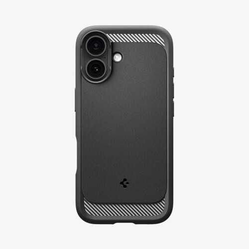 Spigen iPhone 17 Rugged Armor MagFit Hülle - Mattschwarz