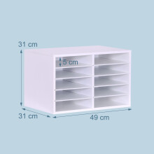 Retro kantoorwerkplekset (4-delig) - Zilveren lamp, bamboe houder, whiteboard en monitorverhoger