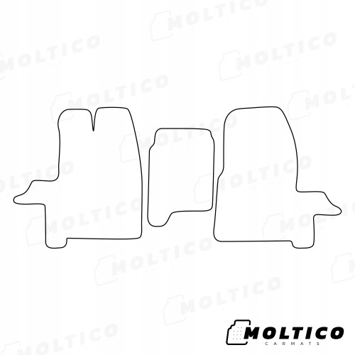 Dywaniki welurowe komplet pasujące do Ford Transit Custom 2012- 1