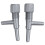 Aquarium Fish Oxygen Air  Tubing Flow Control Valve 80 Pcs Gray 4