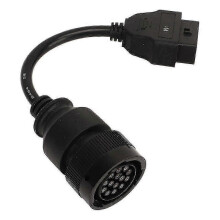 14 Pin Diagnostic Adapter Cable for Heavy Duty Trucks and Construction Equipment, Durable Connector