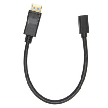 DisplayPort-Stecker auf Mini-DisplayPort-Buchse-Kabel, 8K 60Hz, 4K 144Hz, 32,4 Gbit/s, 30 cm Adapterkabel für Computer