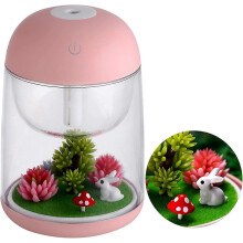 180 ml USB mini luchtbevochtiger en etherische olie diffuser met 7-kleurig LED-nachtlampje voor thuis en op kantoor