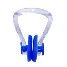 Neusclips voor zwemmen, waterdichte siliconen neusbeschermers voor volwassenen en beginners, 4 stuks, blauw