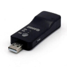 Smart TV Ethernet and Wi-Fi Adapter for Stable Internet Connectivity, Wireless Network Dongle, Black