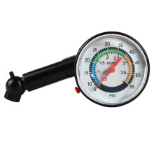 Professional ABS Tire Pressure Gauge, Mechanical Indicator, Lightweight and Durable Meter for Vehicles and Bikes