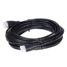 10 m HDMI-zu-HDMI-Kabel für LCD- und Plasma-Fernseher, High-Speed-4K-fähig, robustes schwarzes PVC-Kabel