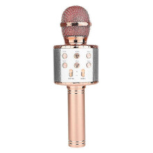 Microphone Bluetooth pour karaoké à domicile, micro sans fil portable avec son clair, compatible mobile, facile à utilis