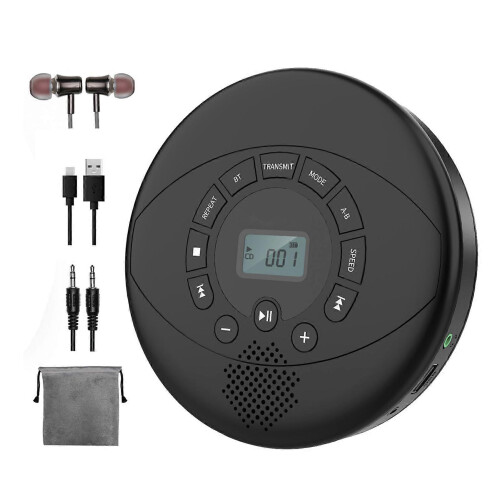 Φορητό CD Player με ενσωματωμένα ηχεία, επαναφορτιζόμενο Disc Player για οικ