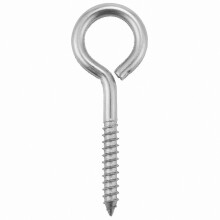 10 Stück Edelstahl-Ösenschrauben mit Metallhaken für Holz, Ringösen, selbstschneidende Schrauben