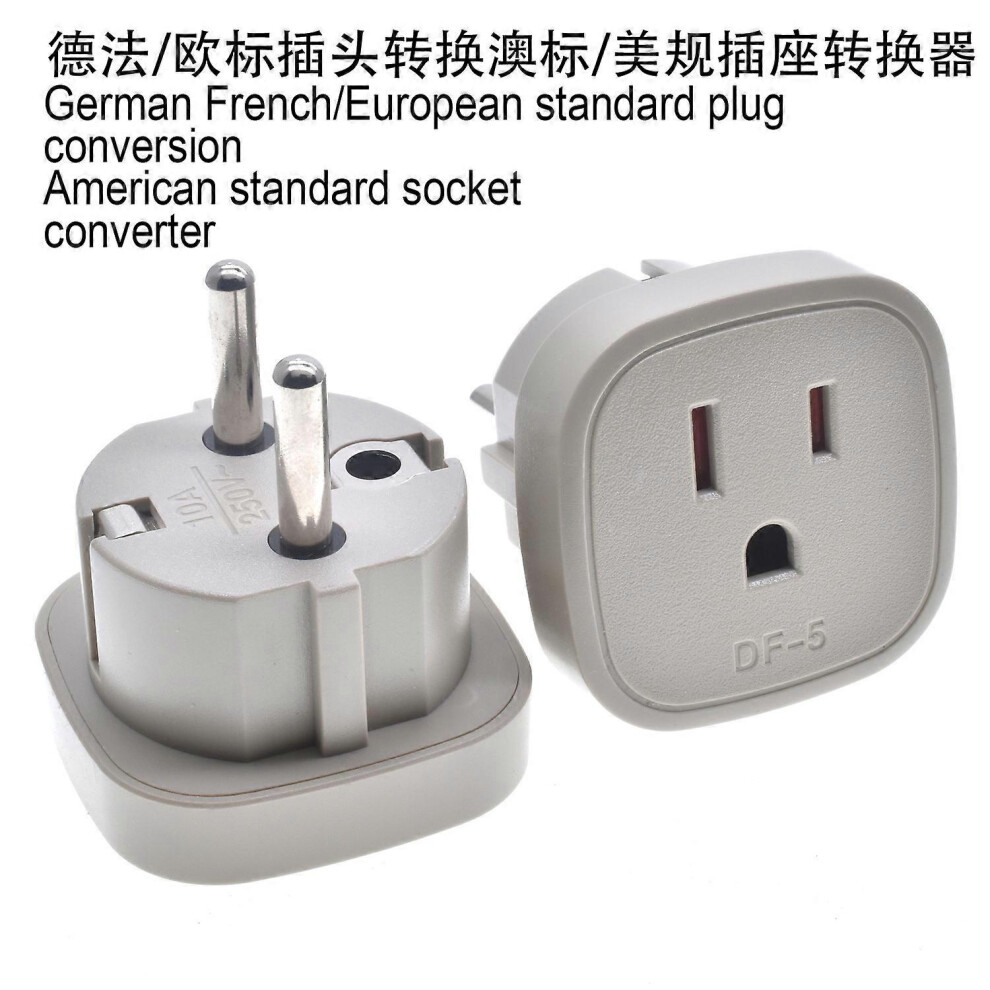 Usa To European Plug Adapter, Type E/F Schuko Adapter For Germany And France, Ce Certified, Compatible With Mobile Phone 6139233211298