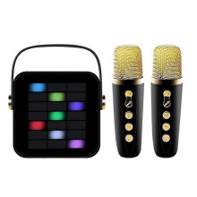Enceinte Bluetooth portable sans fil 5.3 avec basses puissantes, système audio avec microphone intégré, installation fac