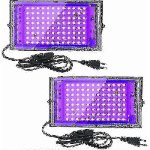 πακέτα 100W UV LED πλημμύρας μαύρου φωτός IP65 αδιάβροχη υπεριώδης λάμπα γ