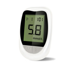Bloedglucosemeterkit met 200 teststrips, 200 lancetten, bloedsuikermonitor en diabetestestapparaat.