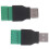USB 2.0 τύπου A αρσενικό σε θηλυκό, 5 ακίδων, βιδωτός προσαρμογέας θωράκι 2