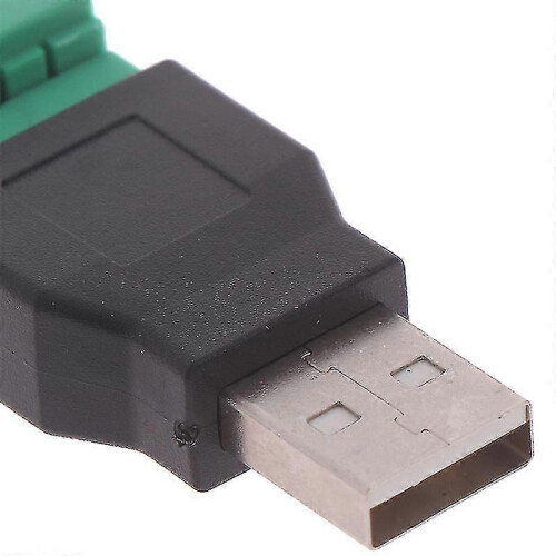 USB 2.0 τύπου A αρσενικό σε θηλυκό, 5 ακίδων, βιδωτός προσαρμογέας θωράκι 2