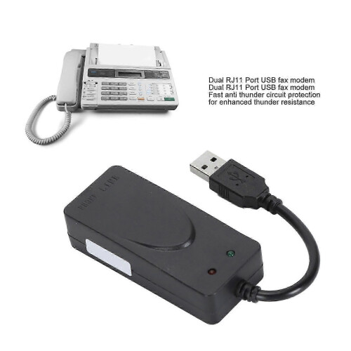 Εξωτερικό μόντεμ δεδομένων φαξ USB 56K με διπλές θύρες RJ11 για Windows και Li 2
