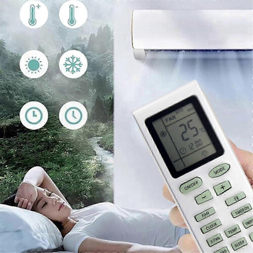 Universal Air Conditioner Remote Control Replacement Compatible with YB1FA YB1F2 1F2F Models, Easy to Use, White】 1