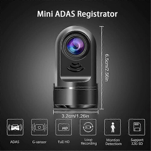 1080P HD 360 μοιρών περιστρεφόμενη κάμερα αυτοκινήτου με κάρτα 32GB, συμπ 1